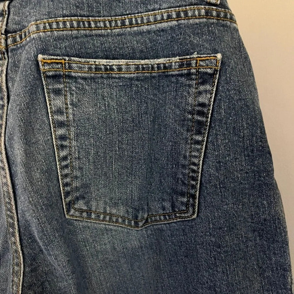 Vtg Y2K Old Navy Womens Blue Bootcut Jeans 6 Short Stretch Denim Medium Wash - Picture 6 of 8
